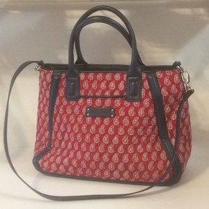 VERA BRADLEY Bandana Trapeze Tote Shoulder Handbag